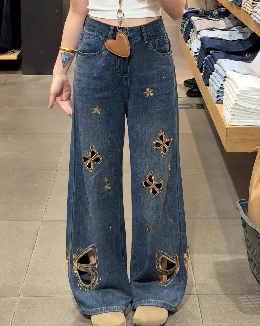 Pantalon Papillon Chic – Taille Haute
